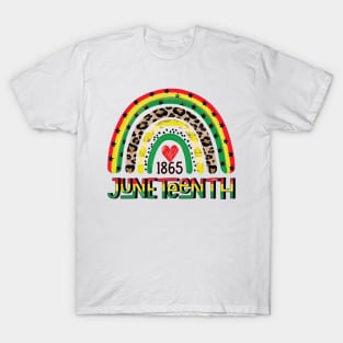 Juneteenth Free Ish Since 1865 Rainbow Juneteenth T-Shirt